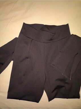 High-Waist Black Women’s Ponte Pants
